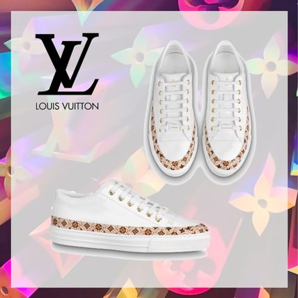 Louis Vuitton 2020 21AW Plain Toe Rubber Sole Casual Style Unisex Blended Fabrics 1A85ES 