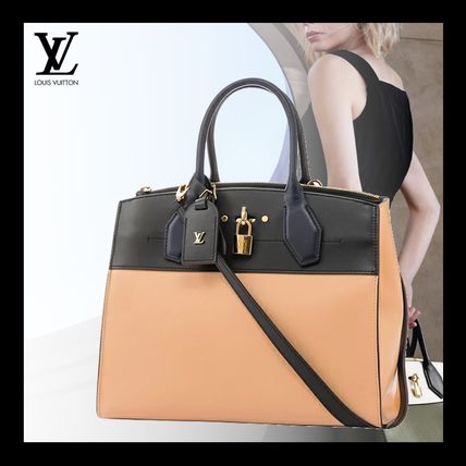 Louis Vuitton CITY STEAMER Casual Style 2WAY Plain Elegant Style Formal Style Logo 