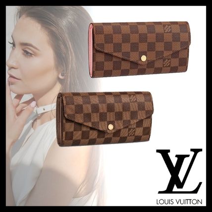 Louis Vuitton Unisex Leather Long Wallets 