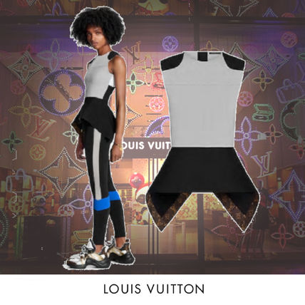 Louis Vuitton 2020 SS Short Peplum Blended Fabrics Sleeveless Collaboration 