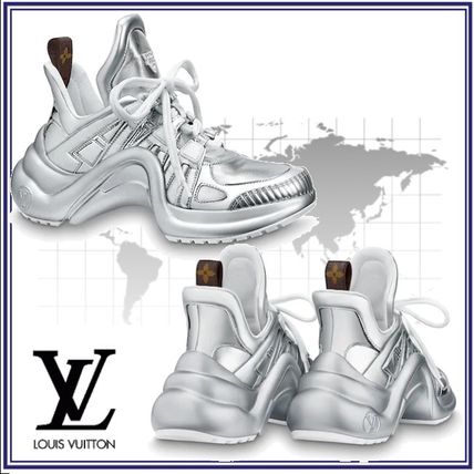 Louis Vuitton 2020 Cruise Leather Logo Low Top Sneakers 