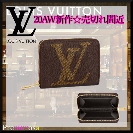 Louis Vuitton Canvas Leather Long Wallet Logo Coin Cases M69354 