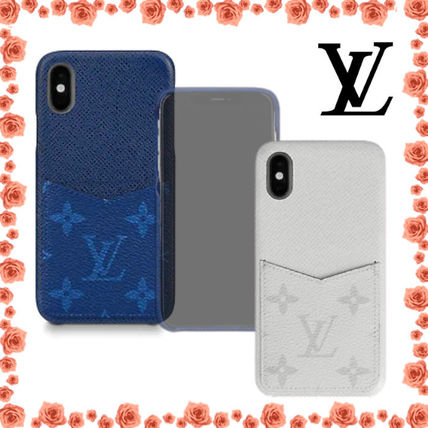 Louis Vuitton 2020 21AW Monogram Leather iPhone XS Logo Smart Phone Cases 