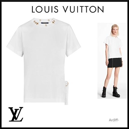 Louis Vuitton MONOGRAM 2020 SS Crew Neck Plain Cotton Short Sleeves Logo T Shirts