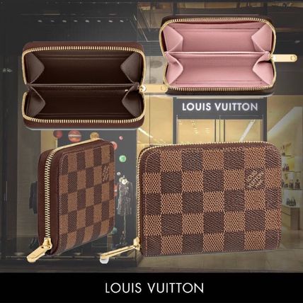 Louis Vuitton ZIPPY COIN PURSE 2020 SS Calfskin Canvas Long Wallet Small Wallet Logo Coin Cases 