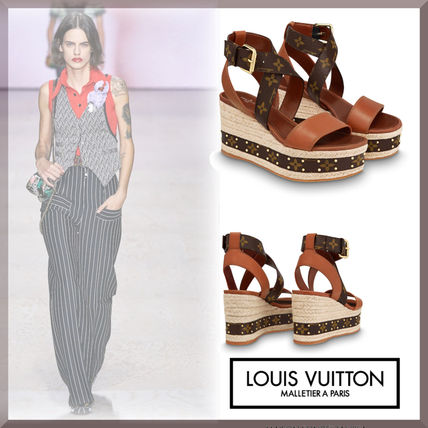 Louis Vuitton 2020 SS Boundary Wedge Sandal 1A63W8 1A63W6 
