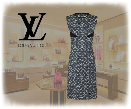 Louis Vuitton Monogram Shadow Sleeveless Dress 1A62F6 1A62F6 