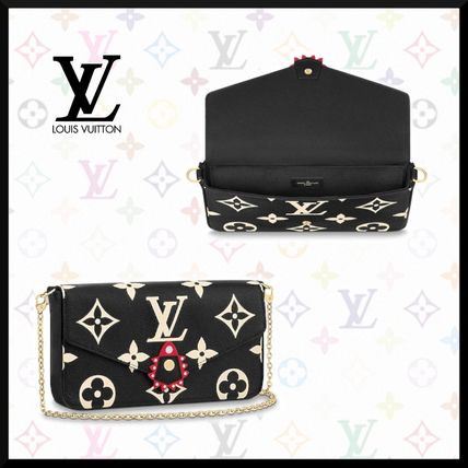 Louis Vuitton MONOGRAM 2020 21AW Monogram Bi color Chain Leather Logo Shoulder Bags M69515 