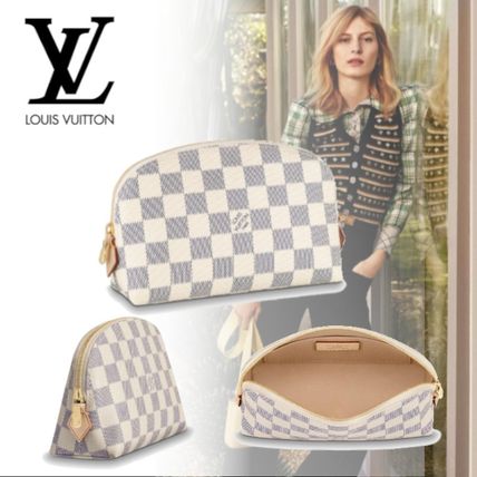 Louis Vuitton DAMIER AZUR Cosmetic Pouch N60024 