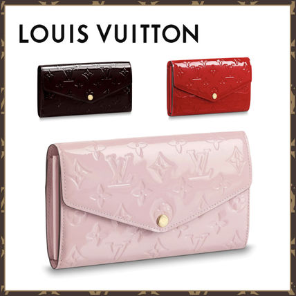 Louis Vuitton PORTEFEUILLE SARAH Monogram Leather Folding Wallet Logo Long Wallets M90208 M90152 M61227 