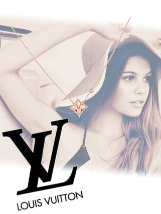 Louis Vuitton Costume Jewelry Flower 18K Gold Necklaces  Pendants Q93612 