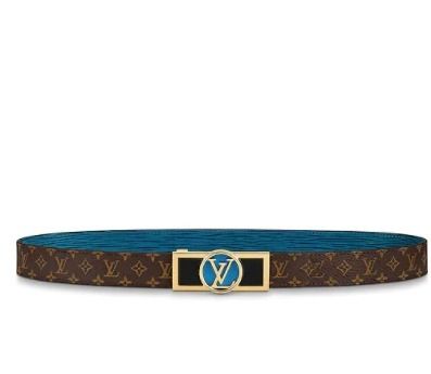 Louis Vuitton MONOGRAM Dauphine 25Mm Reversible Belt MP245W 