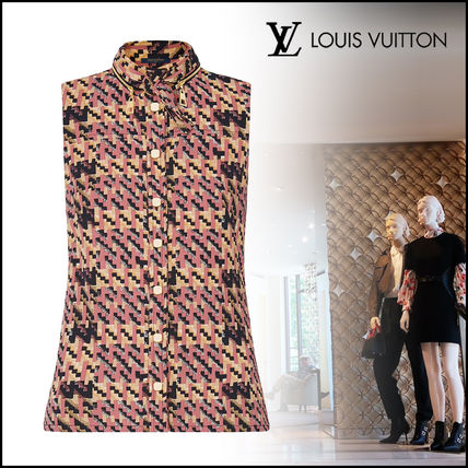 Louis Vuitton 2020 SS Casual Style Silk Sleeveless Office Style Elegant Style Logo A7U8T 