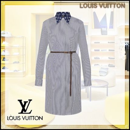Louis Vuitton Stripes Casual Style Long Sleeves Cotton Office Style 1A7SES 