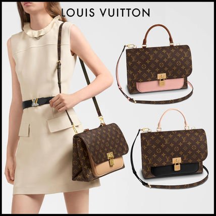 Louis Vuitton MONOGRAM 2019 20AW Monogram Canvas Blended Fabrics 2WAY Bi color Leather 