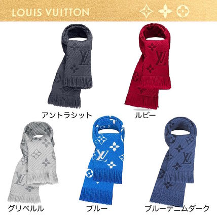 Louis Vuitton 2018 19AW Monogram Wool Fringes Knit  Fur Scarves M73659 M72431 M72432 M71839 M70812 M74742 