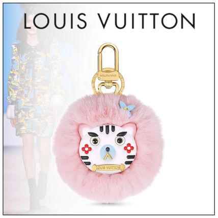 Louis Vuitton Wild Fur Cat Bag Charm And Key Holder M68450 