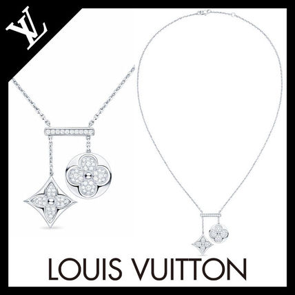 Louis Vuitton 2020 SS Diamond Blossom Neglige Necklace White Gold And Diamonds Q94310 