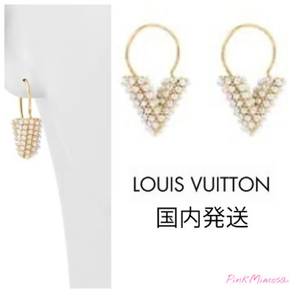 Louis Vuitton 2019 20AW Essential V Perle Earrings M68362 