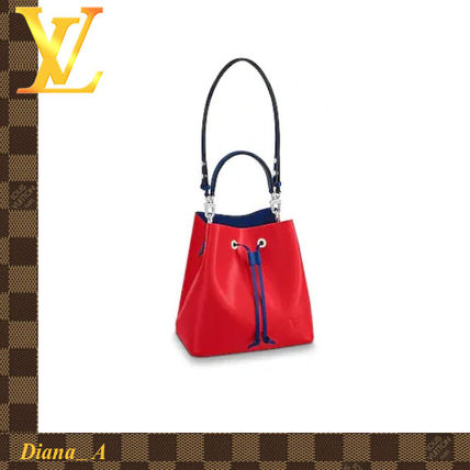 Louis Vuitton NEONOE Leather Elegant Style Handbags 