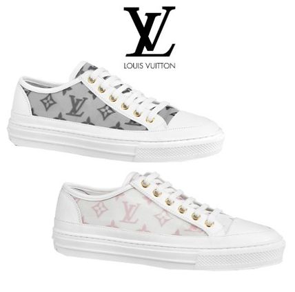 Louis Vuitton Casual Style Leather Logo Low Top Sneakers 