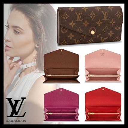 Louis Vuitton 2018 19AW Monogram Leather Long Wallets 