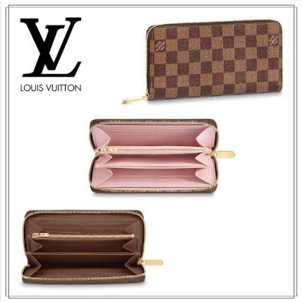 Louis Vuitton DAMIER 2020 SS Unisex Canvas Leather Long Wallet Long Wallets 