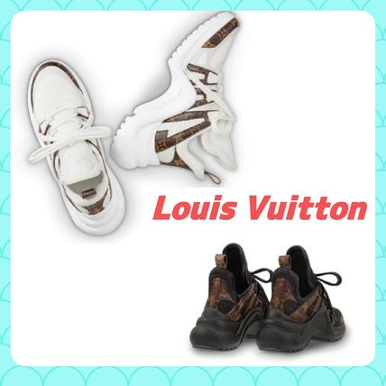 Louis Vuitton MONOGRAM 2019 SS Monogram Plain Toe Rubber Sole Casual Style Unisex 1A43LE 1A43KY 