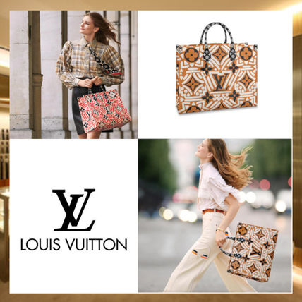 Louis Vuitton MONOGRAM 2020 21AW Monogram 2WAY Leather Logo Totes M45358 M45359 