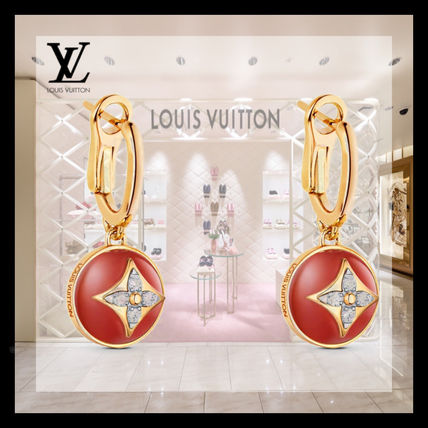 Louis Vuitton 2020 SS Casual Style Blended Fabrics Flower Party Style 18K Gold Q96899 