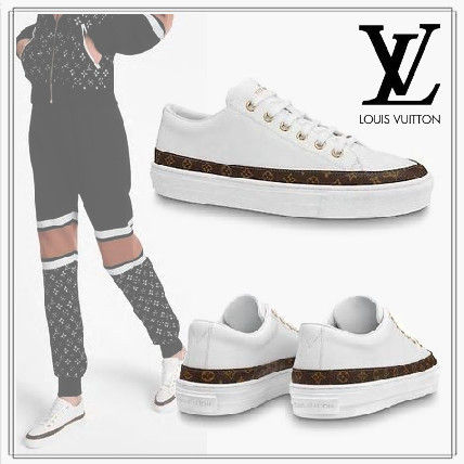 Louis Vuitton Monogram Casual Style Street Style Logo Low Top Sneakers