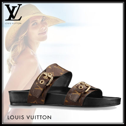 Louis Vuitton MONOGRAM 2020 SS Bom Dia Flat Mule 1A3R5E 