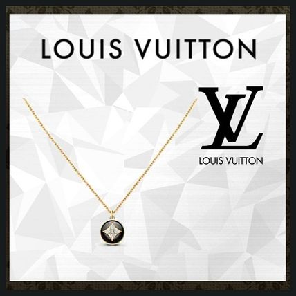 Louis Vuitton B Blossom Pendant Yellow Gold White Gold Onyx And Diamonds Q93758 