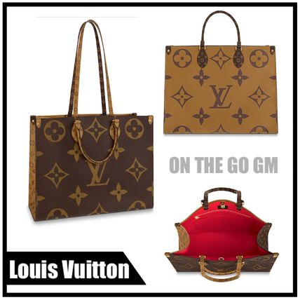 Louis Vuitton MONOGRAM 2019 20AW Street Style Plain Leather Totes 