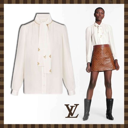Louis Vuitton MONOGRAM Micro Monogram Jacquard Blouse 1A82SI 