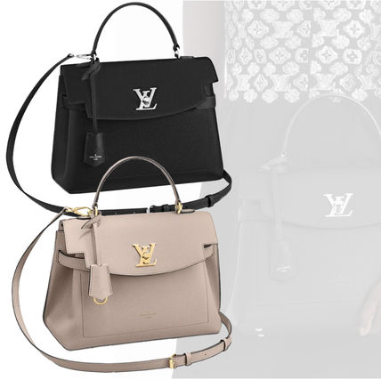 Louis Vuitton LOCKME 2020 SS Monogram 2WAY Leather Crossbody Logo Totes 