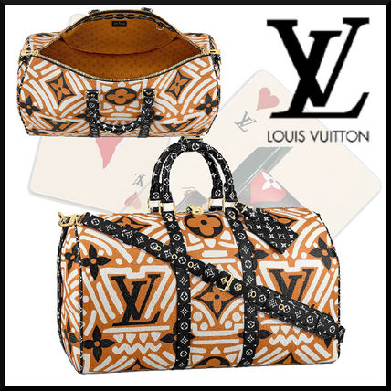 Louis Vuitton 2020 21AW Monogram Canvas Logo Boston  Duffles M45473 