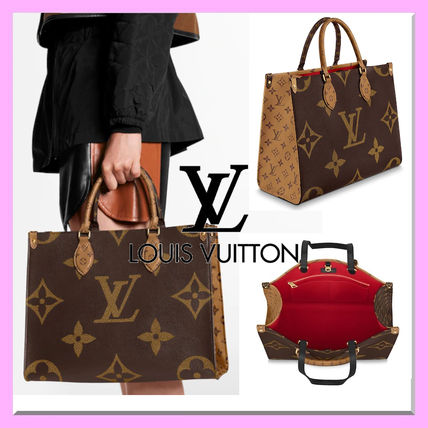 Louis Vuitton 2020 SS Monogram Unisex Leather Logo Totes M45321  