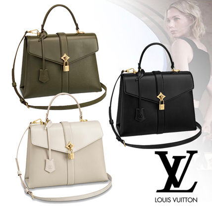 Louis Vuitton 2WAY Plain Leather Crossbody Logo Handbags M53816 M53815 M53819 