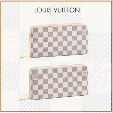 Louis Vuitton ZIPPY WALLET Other Plaid Patterns Canvas Blended Fabrics Bi color 