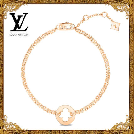 Louis Vuitton MONOGRAM Empreinte Chain Bracelet Pink Gold Q95620 