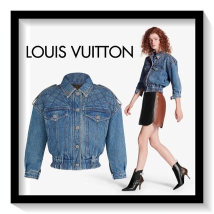 Louis Vuitton Quilted Denim Jacket 1A62BI 