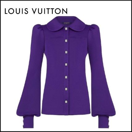 Louis Vuitton 2020 SS Silk Long Sleeves Plain Elegant Style Shirts  Blouses 1A7UQT 