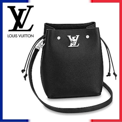 Louis Vuitton LOCKME 2020 21AW Casual Style 2WAY Plain Leather Party Style Elegant Style 
