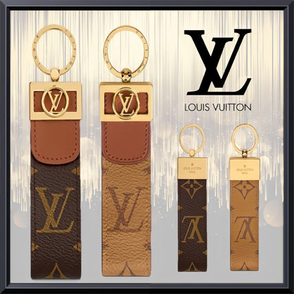 Louis Vuitton MONOGRAM Monogram Unisex Canvas Leather Keychains  Bag Charms 