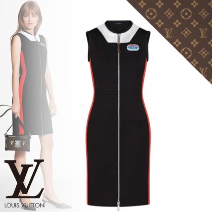Louis Vuitton 2019 20AW Monogram Casual Style Tight Sleeveless Logo Dresses 1A8BMW 
