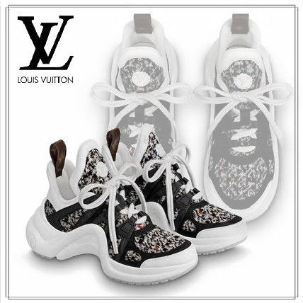 Louis Vuitton Monogram Casual Style Street Style Leather Low Top Sneakers