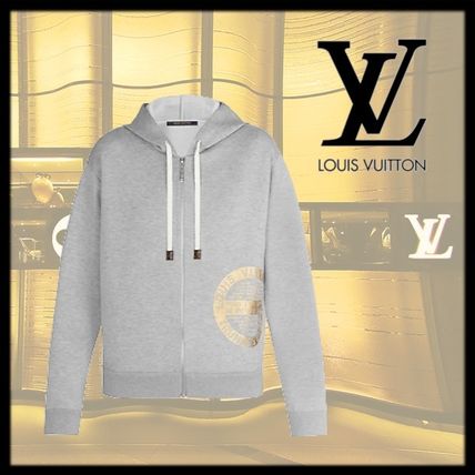 Louis Vuitton 2020 SS Long Sleeves Cotton Logo Hoodies  Sweatshirts 1A61FZ 