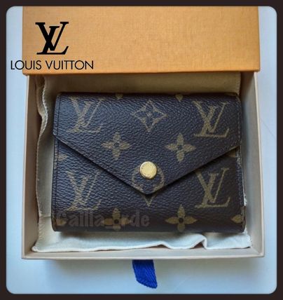 Louis Vuitton MONOGRAM 2019 SS Monogram Leather Folding Wallet Folding Wallets M62472 