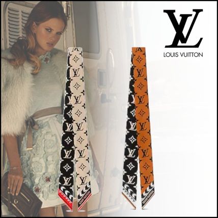 Louis Vuitton Monogram Silk Elegant Style Logo M76498 M76497 